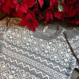 Alya Fair Isle Crew Neck Sweater (NEW)